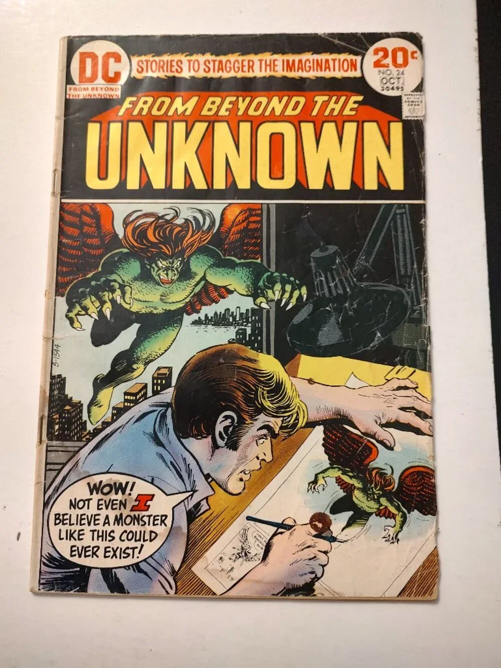 FROM BEYOND THE UNKNOWN # 24 Cover by Nick Cardy By Gardner Fox Otto Binder